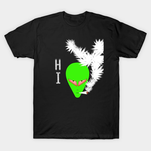 Alien Stoned #6 T-Shirt by SiSuSiSu